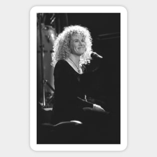 Carole King BW Photograph Sticker